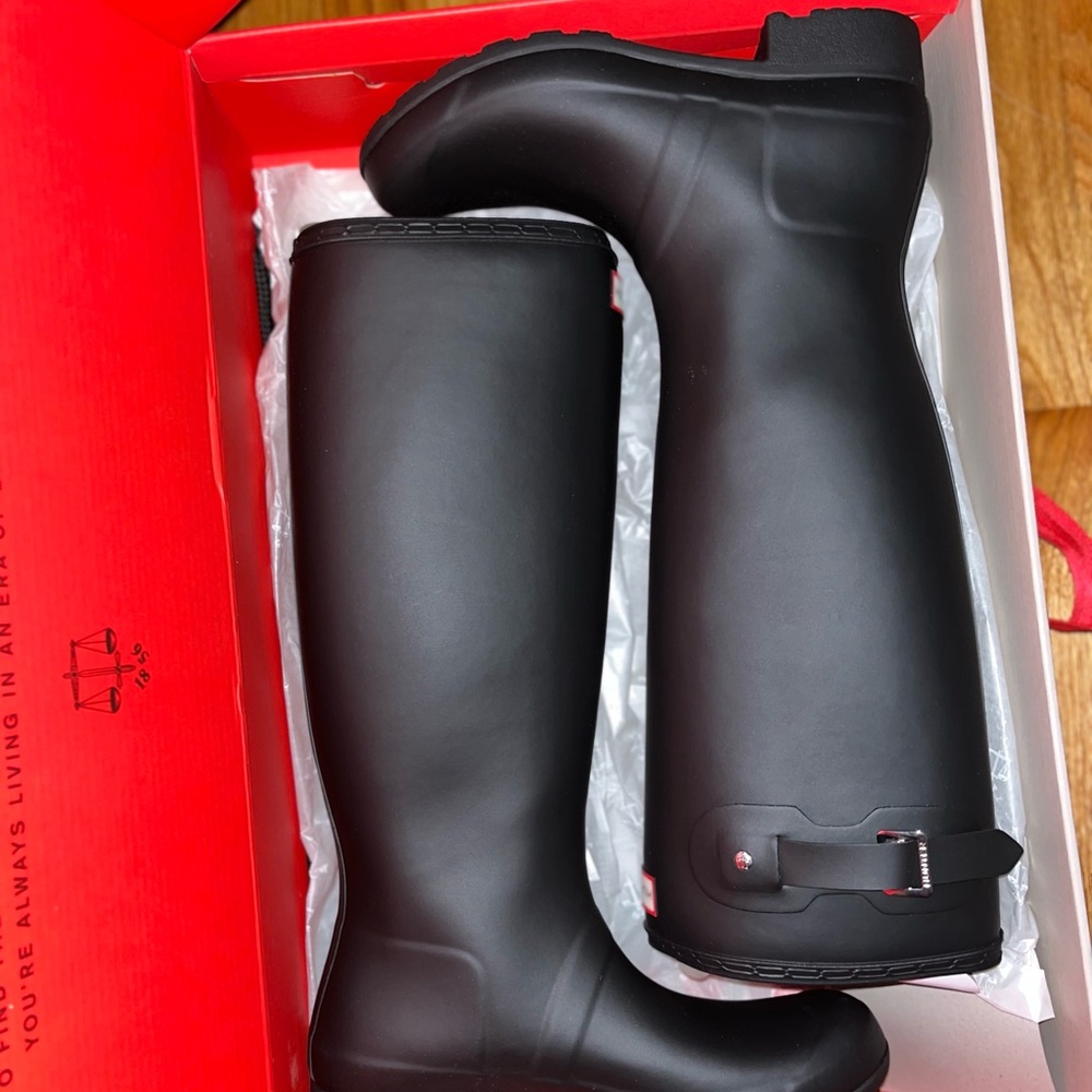 Matte black Hunter Boots BRAND NEW